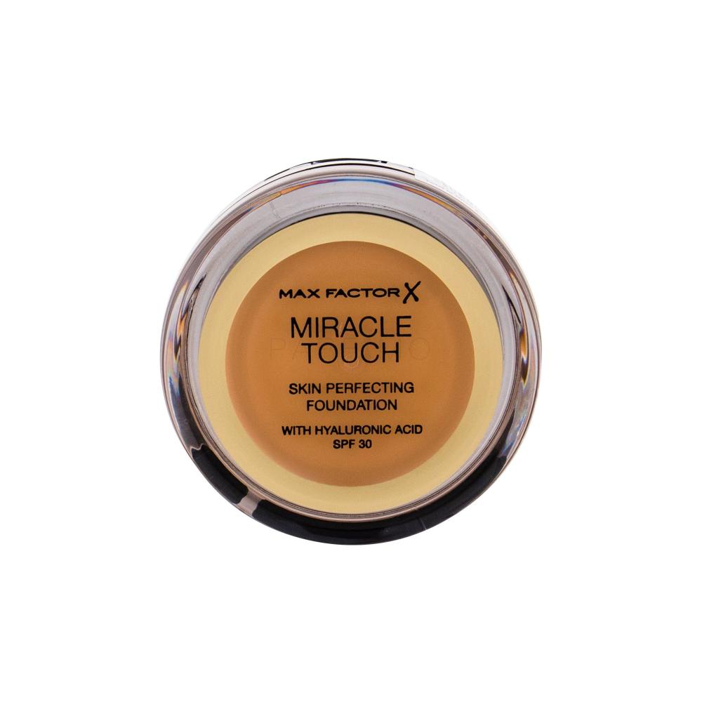 Max Factor Miracle Touch Skin Perfecting SPF30 Fond de ten pentru femei 11,5 g Nuanţă 085 Caramel