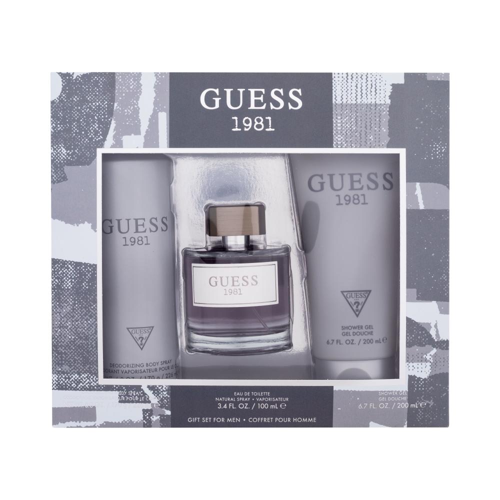 GUESS Guess 1981 SET2 Set cadou apă de toaletă 100 ml + gel de dus 200 ml + deodorant  226 ml