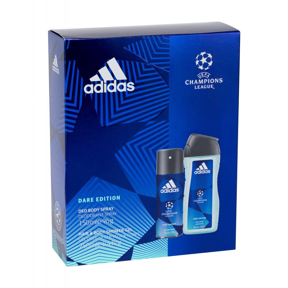 Adidas UEFA Champions League Dare Edition Set cadou pentru bărbați deodorant 150 ml + gel de dus
