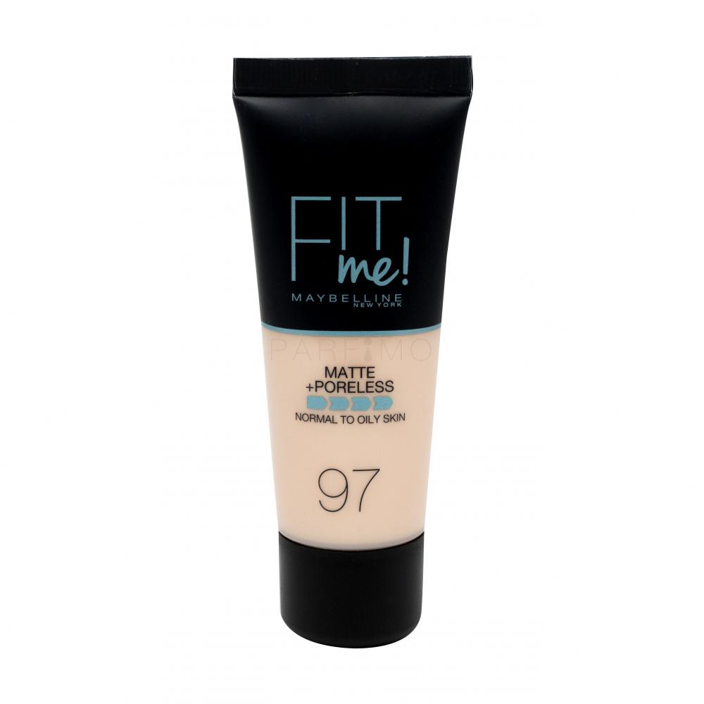 Maybelline Fit Me! Matte + Poreless Fond de ten pentru femei 30 ml Nuanţă 97 Natural Porcelain