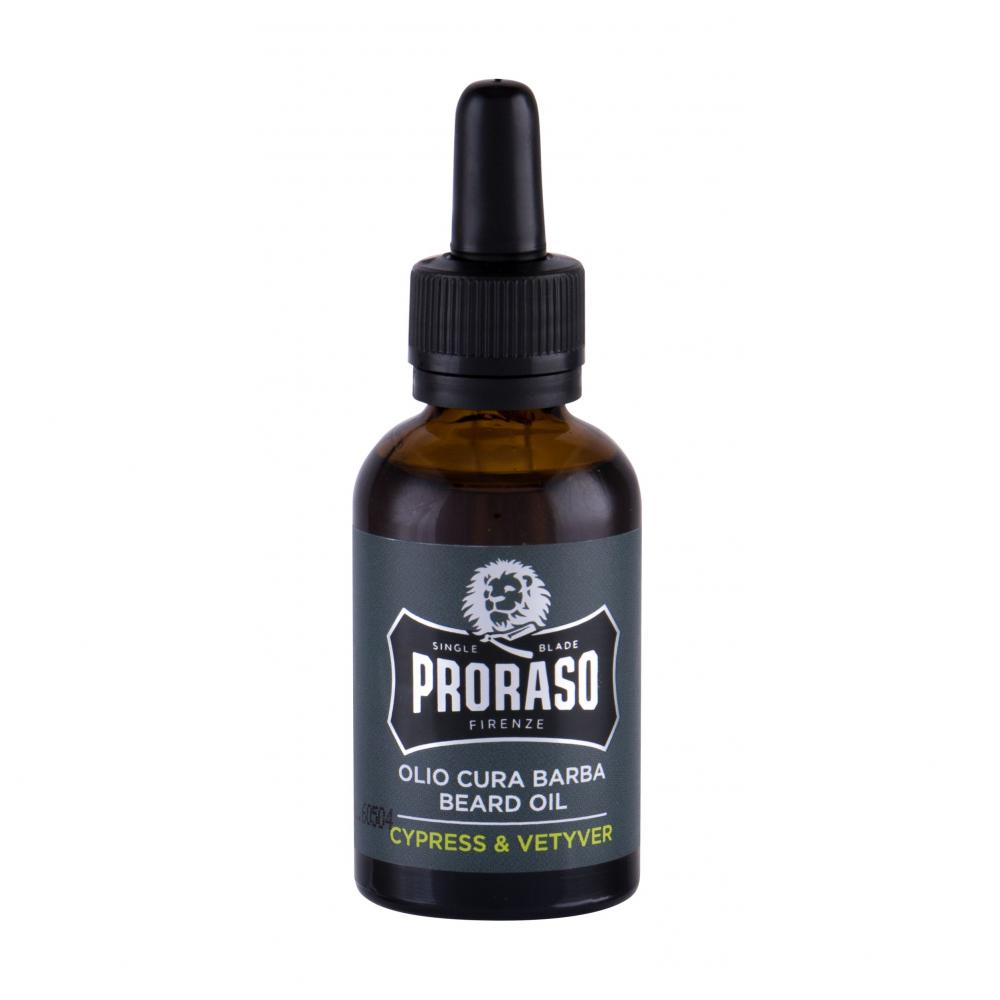 PRORASO Cypress & Vetyver Beard Oil Ulei de barbă pentru bărbați 30 ml
