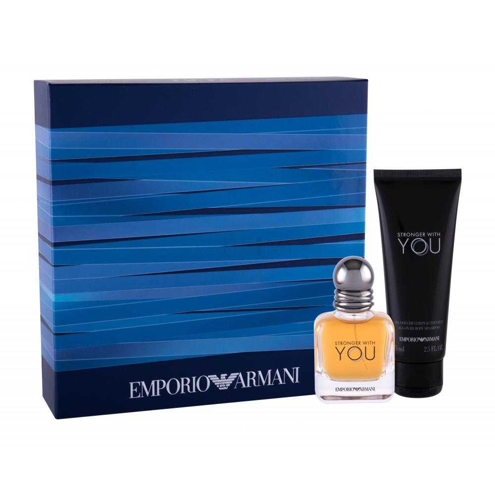 Giorgio Armani Emporio Armani Stronger With You Set cadou apa de toaleta 30 ml + gel de dus 75 ml