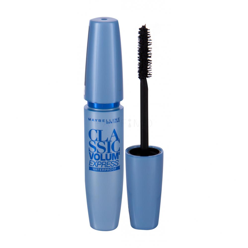 Maybelline Classic Volum' Express Waterproof Mascara pentru femei 8,5 ml Nuanţă Black Parfimo.ro