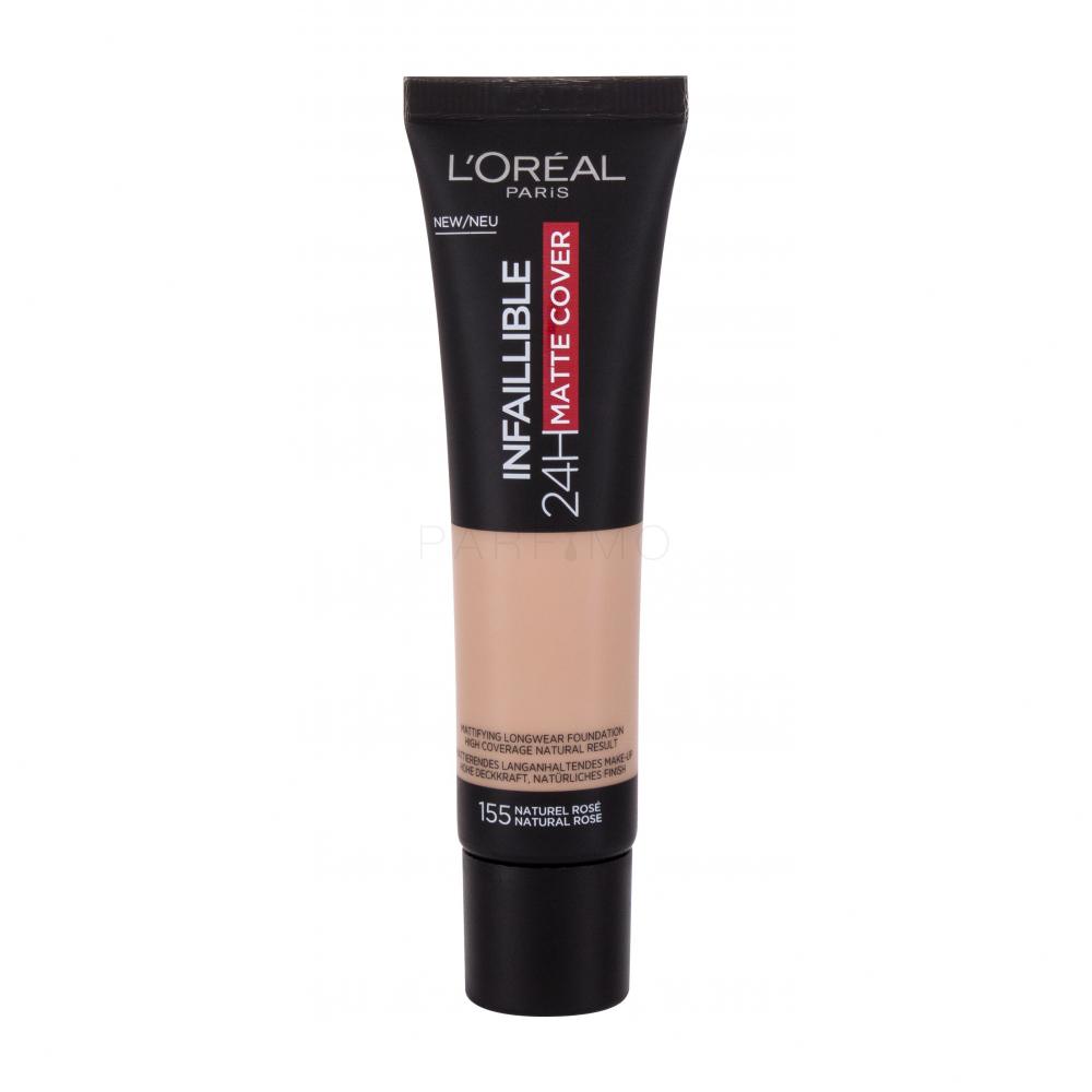L'Oréal Paris Infaillible 32H Matte Cover SPF25 Fond de ten pentru femei 30 ml Nuanţă 155