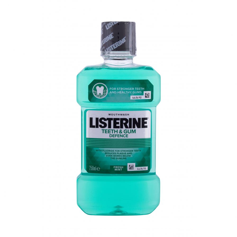 Listerine Teeth & Gum Defence Fresh Mint Mouthwash Apă de gură 250 ml
