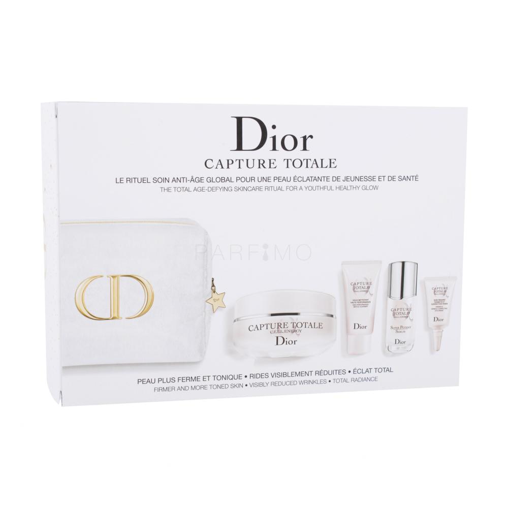 Dior Capture Totale C.E.L.L. Energy Kit Set cadou crema de zi Capture Totale C.E.L.L. Energie 50 ml + gel Capture Totale C.E.L.L. Energie 15 ml + ser Capture Totale C.E.L.L. Energie 10 ml + crema de ochi Capture Totale C.E.L.L. Energie 5 ml + geantă cosmetică