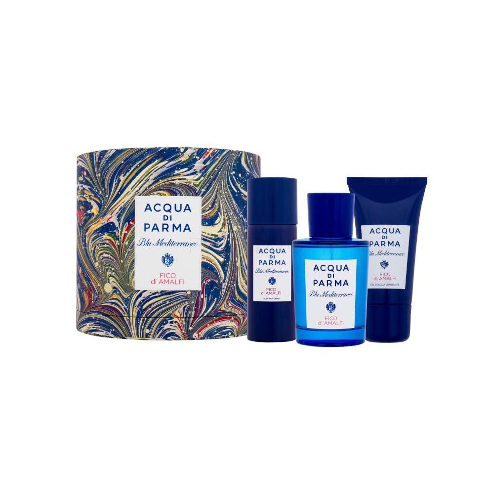 Acqua di Parma Blu Mediterraneo Fico di Amalfi Set cadou edt 75 ml + gel de dus 40 ml + lapte corporal 50 ml