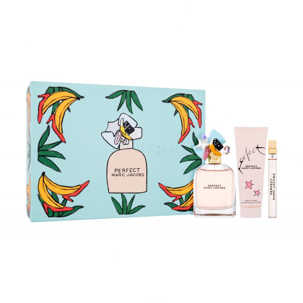 Marc Jacobs Perfect Set cadou apă de parfum 100 ml + apă de parfum 10 ml + loțiune corporală 75 ml
