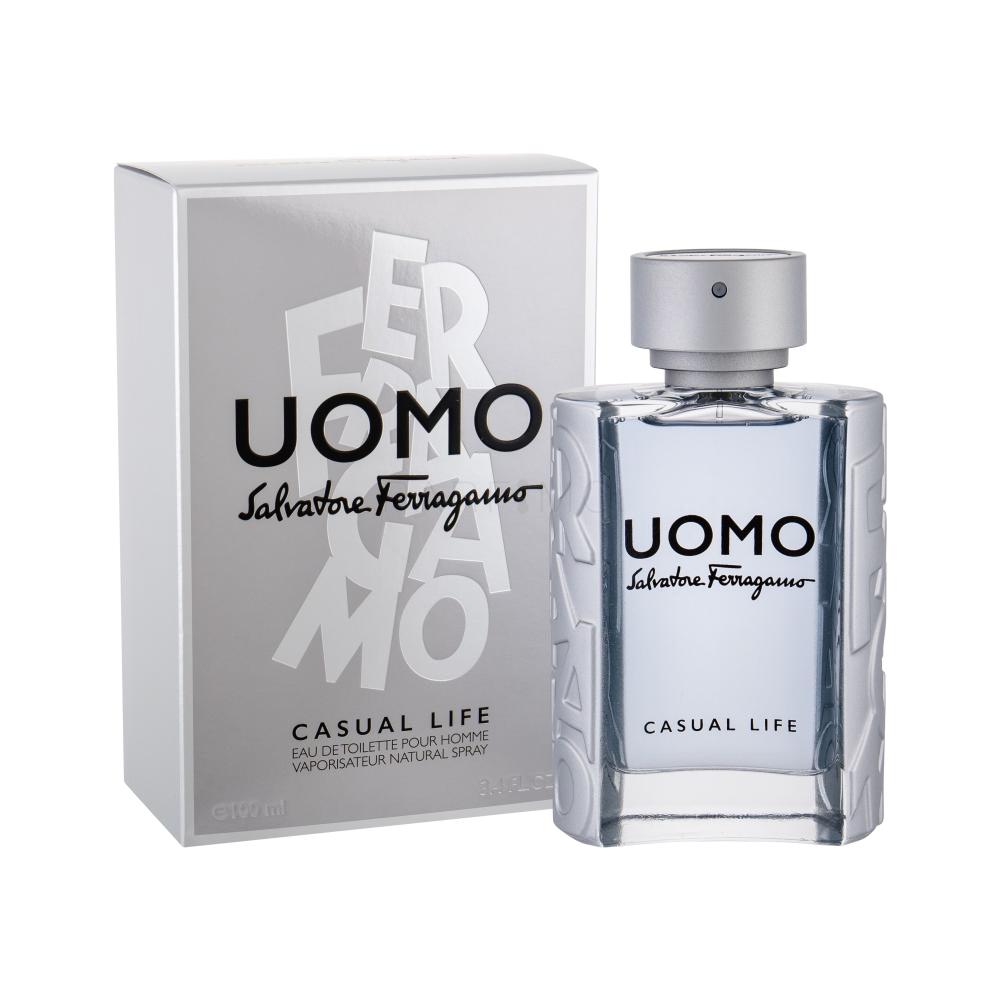 Ferragamo Uomo Casual Life Apă de toaletă pentru bărbați 100 ml Cutie cu defect