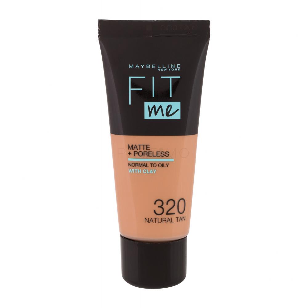 Maybelline Fit Me! Matte + Poreless Fond de ten pentru femei 30 ml Nuanţă 320 Natural Tan