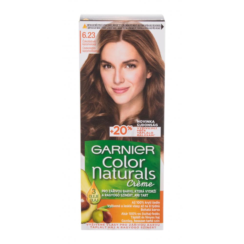 Garnier Color Naturals Créme Vopsea de păr pentru femei 40 ml Nuanţă 6,23 Chocolate Caramel