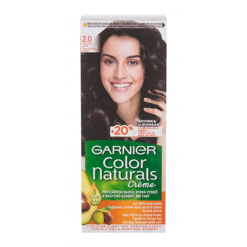 Garnier Color Naturals Créme Vopsea de păr pentru femei 40 ml Nuanţă 2.0 Soft Black