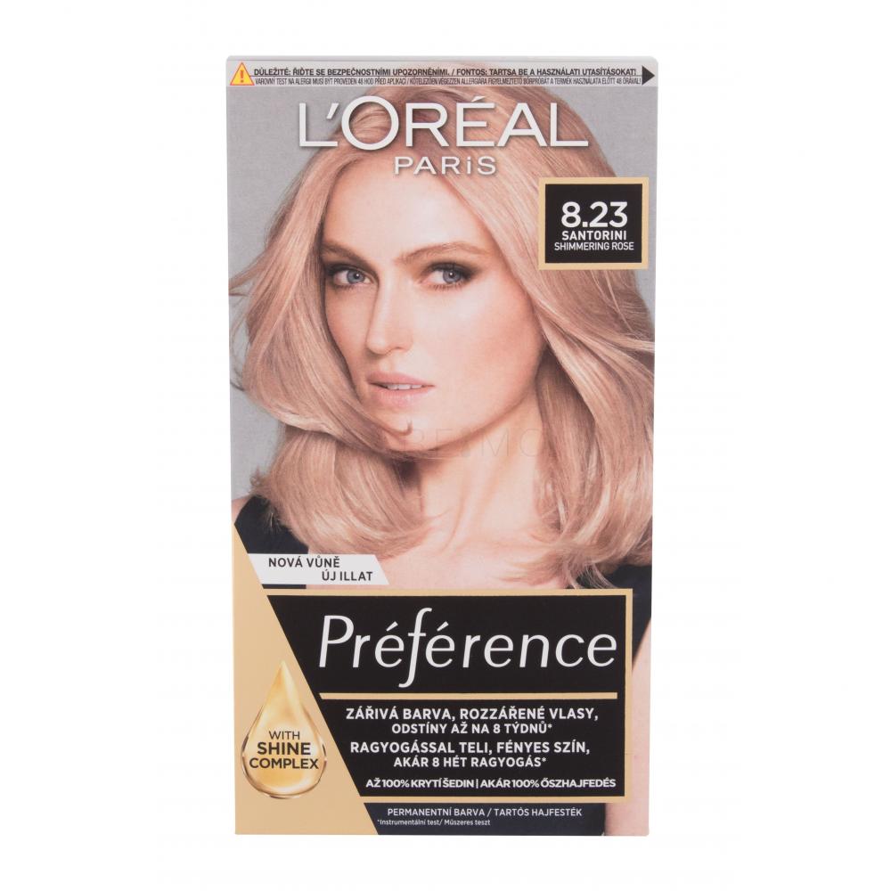 L'Oréal Paris Préférence Vopsea de păr pentru femei 60 ml Nuanţă 8.23
