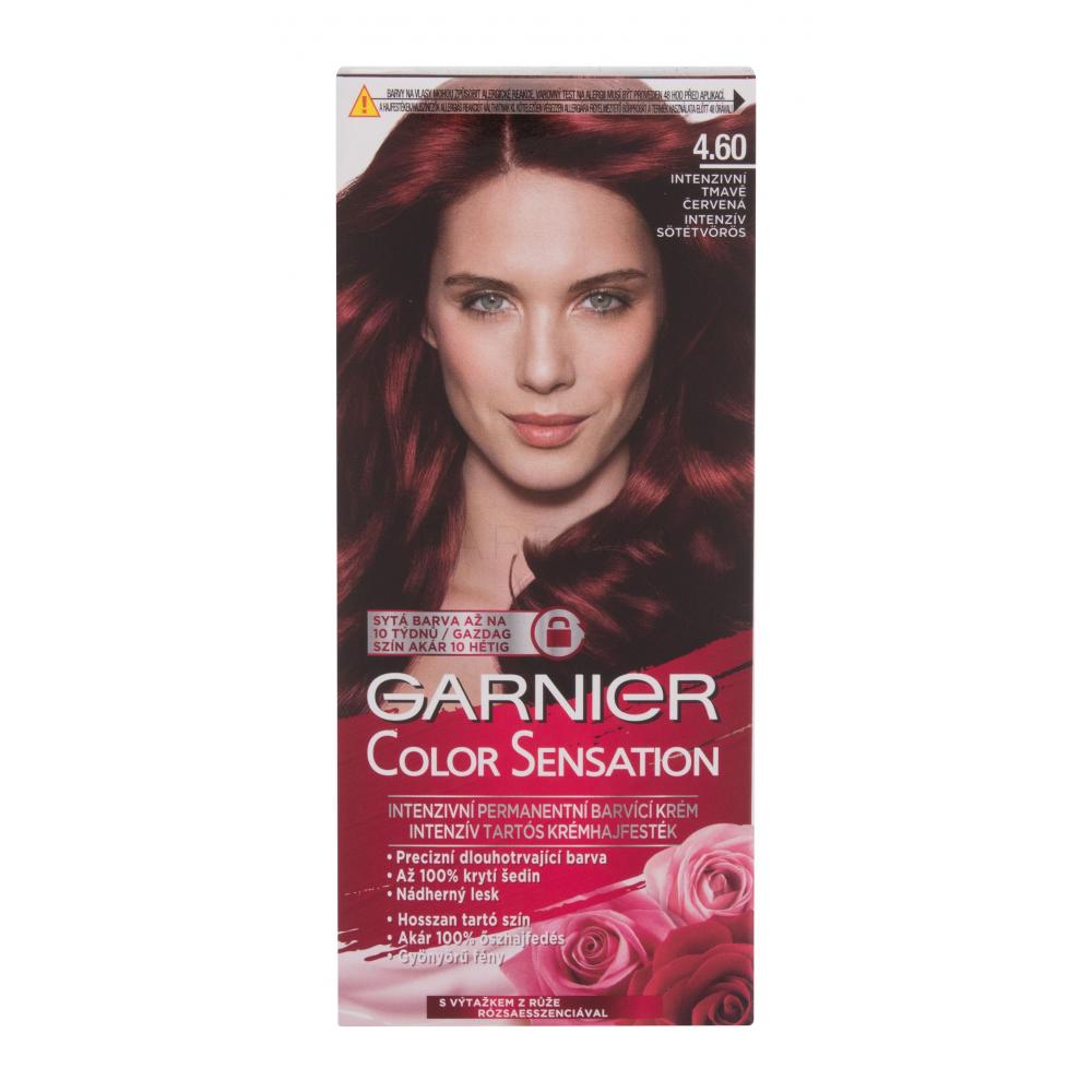 Garnier Color Sensation Vopsea de păr pentru femei 40 ml Nuanţă 4.60 Intense Dark Red