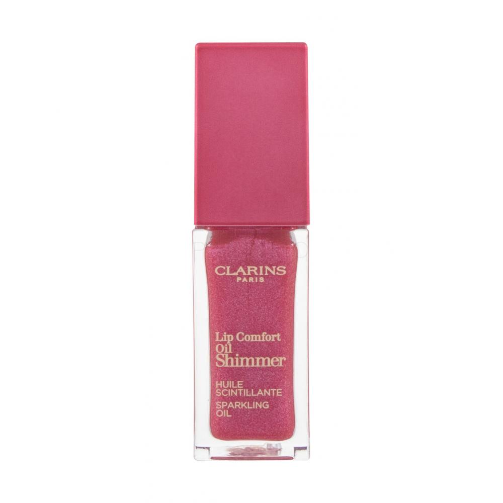Clarins Lip Comfort Oil Shimmer Ulei de buze pentru femei 7 ml Nuanţă 05 Pretty In Pink