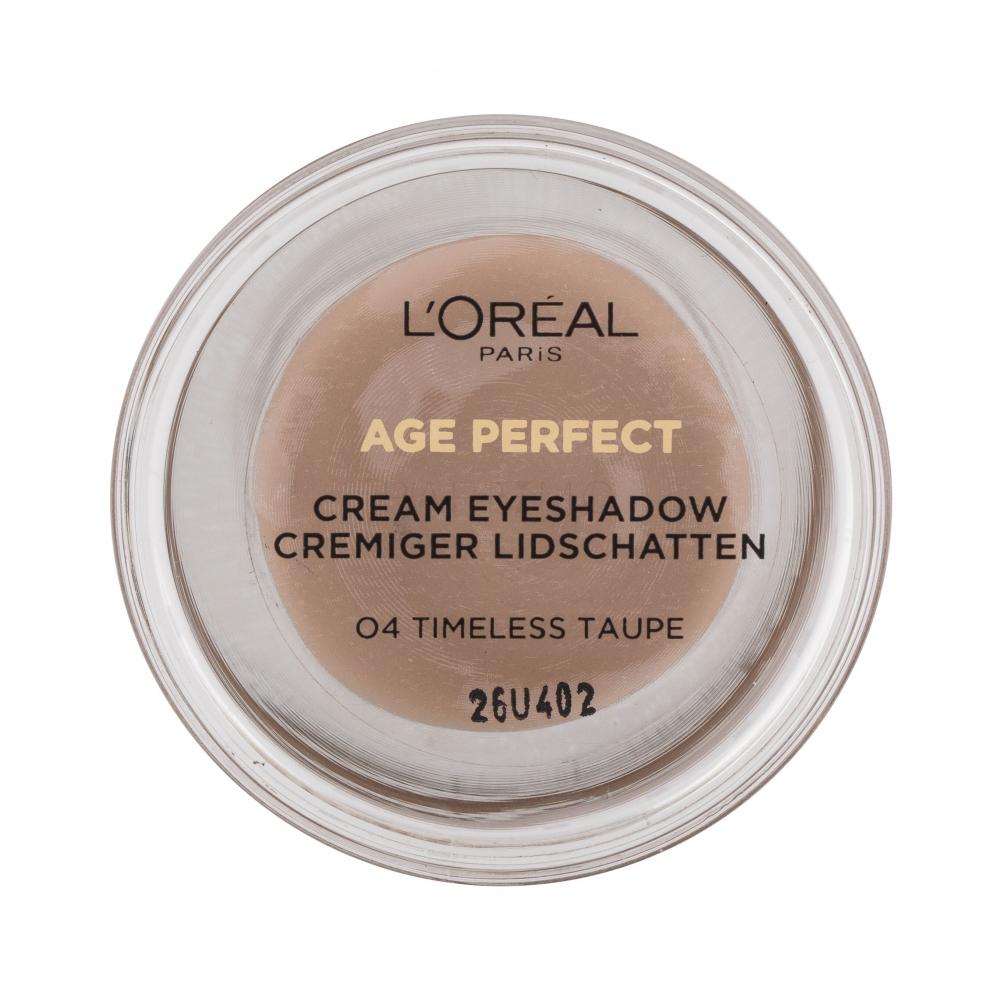 L'Oréal Paris Age Perfect Cream Eyeshadow Fard de pleoape pentru femei 4 ml Nuanţă 04 Timeless Taupe