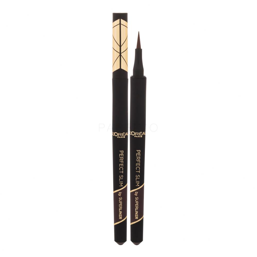 L'Oréal Paris Super Liner Perfect Slim Waterproof Tuș de ochi pentru femei 0,28 g Nuanţă 03 Brown