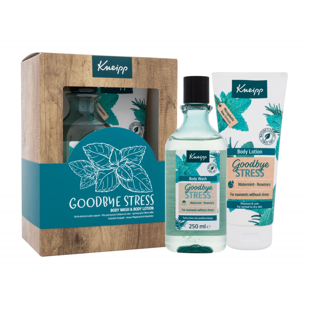Kneipp Goodbye Stress Duo Set Set cadou Gel de duș Goodbye Stress 250 ml + cremă de corp Goodbye Stress 200 ml