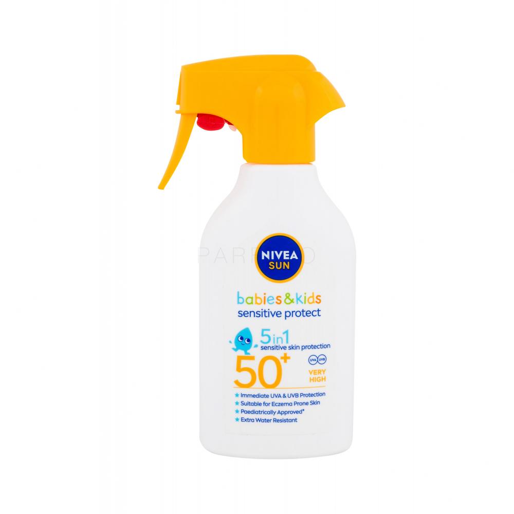 Nivea Sun Babies & Kids Sensitive Protect Spray SPF50+ Pentru corp pentru copii 270 ml