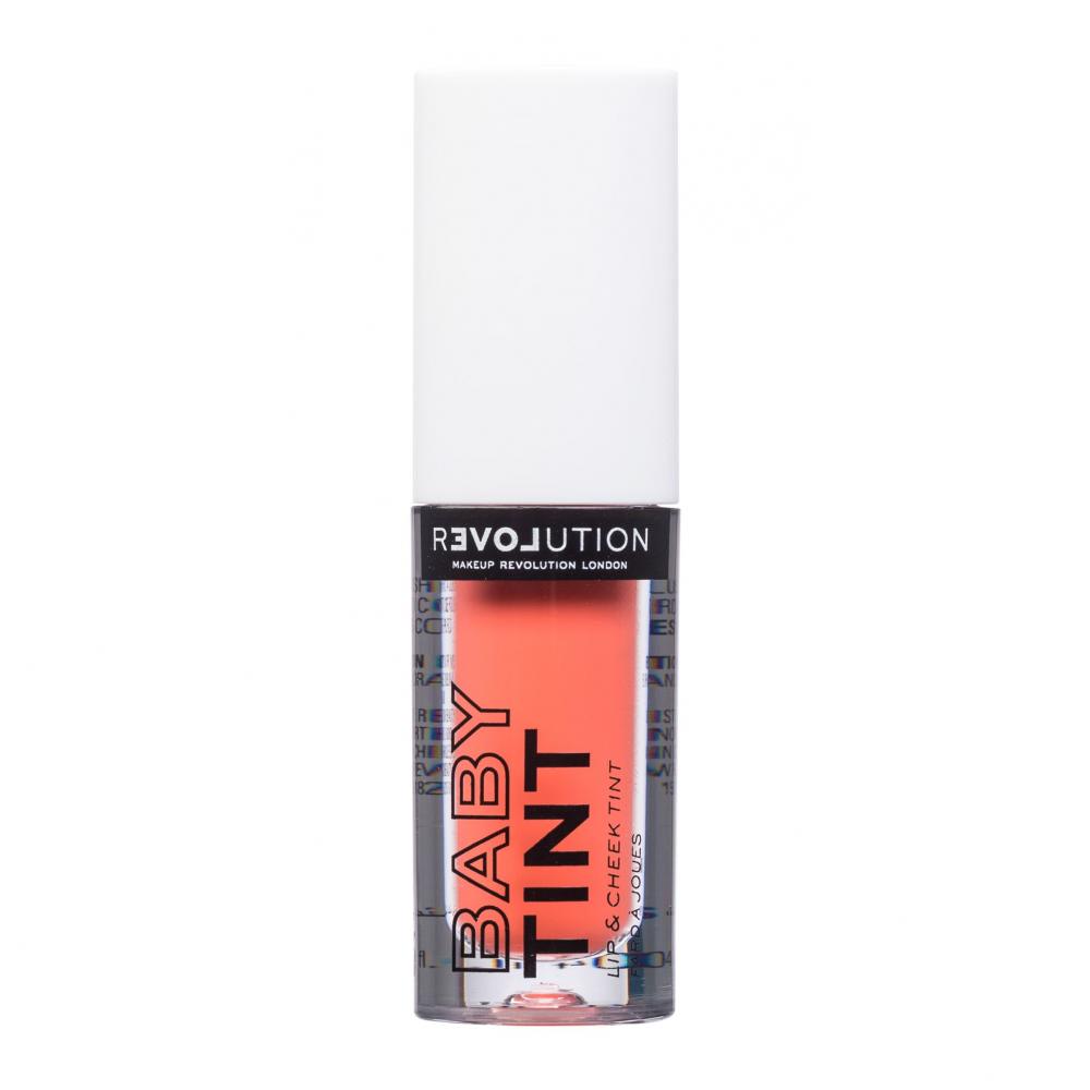 Revolution Relove Baby Tint Lip & Cheek Ruj de buze pentru femei 1,4 ml Nuanţă Coral