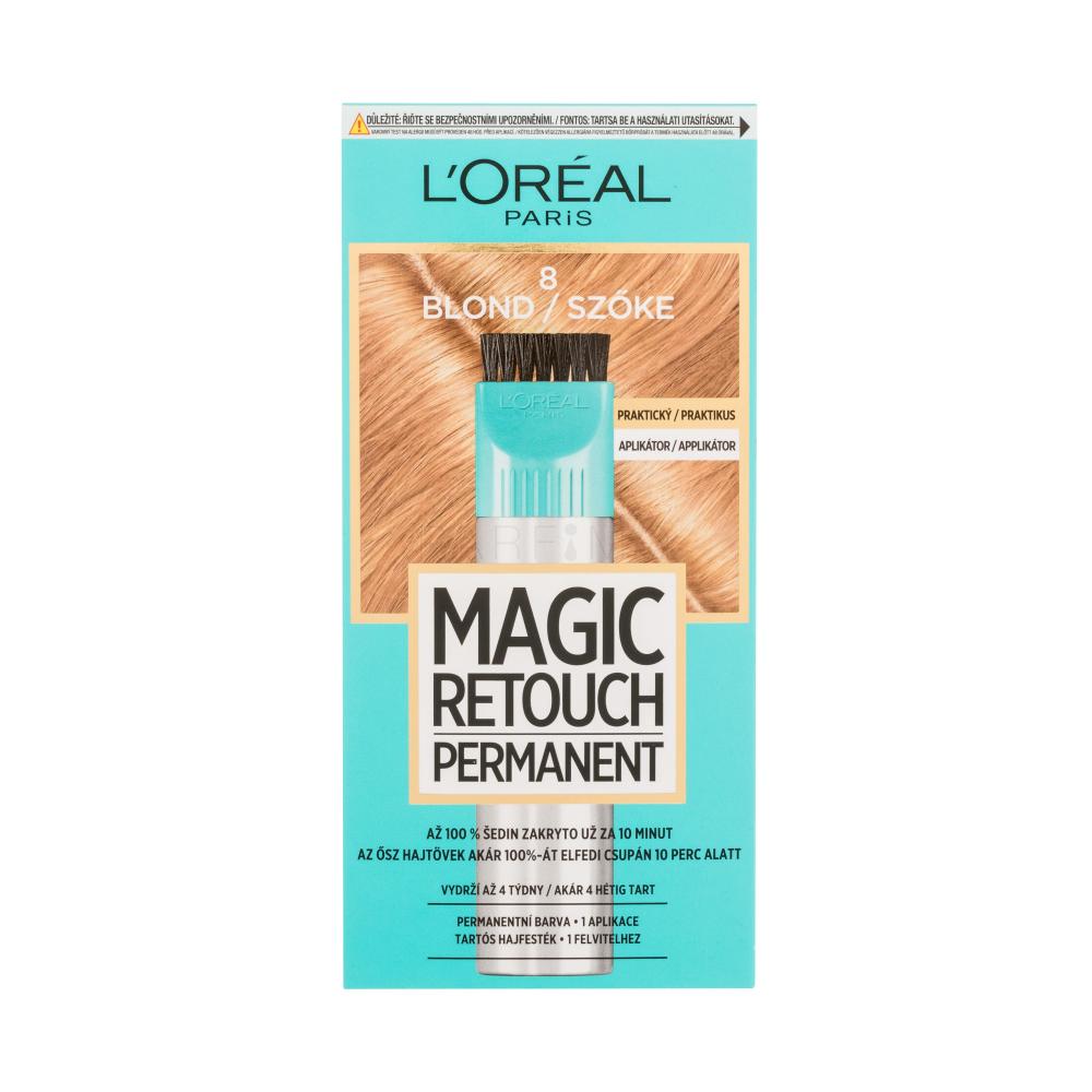 L'Oréal Paris Magic Retouch Permanent Vopsea de păr pentru femei 18 ml Nuanţă 8 Blond