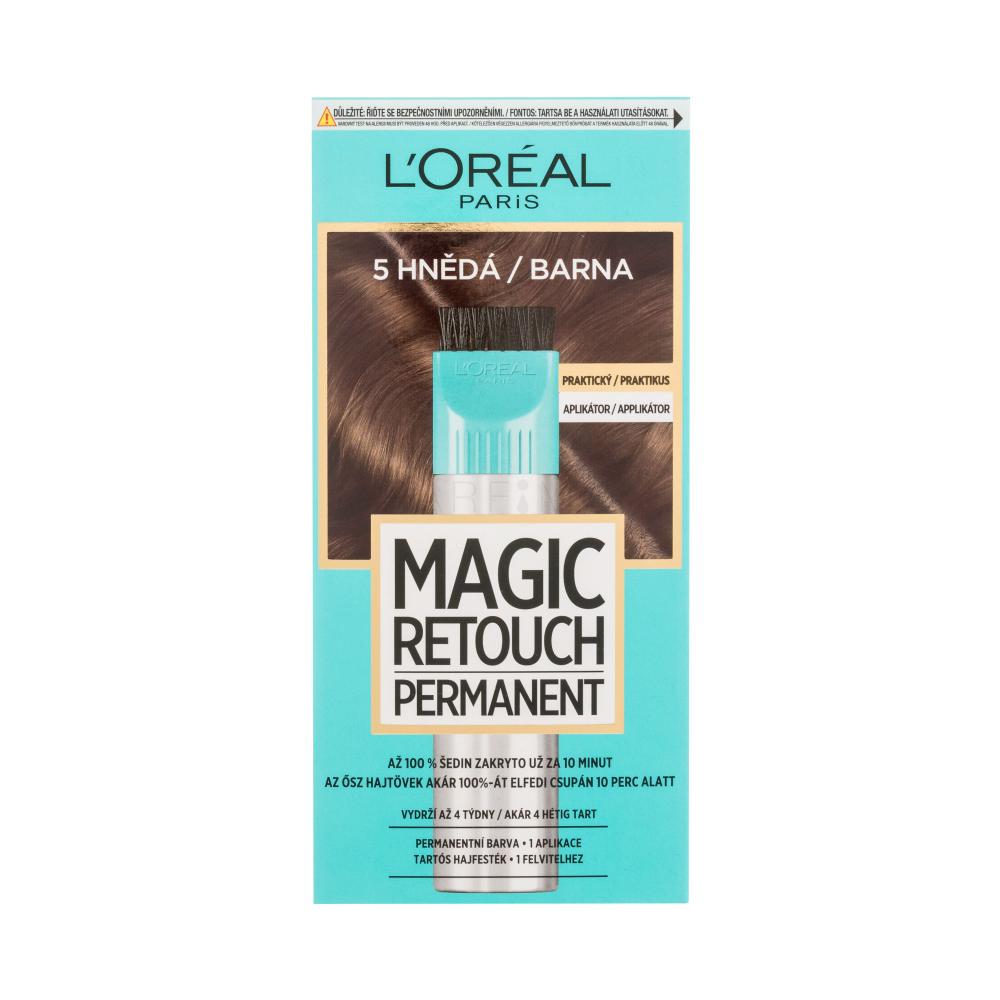 L'Oréal Paris Magic Retouch Permanent Vopsea de păr pentru femei 18 ml Nuanţă 5 Brown