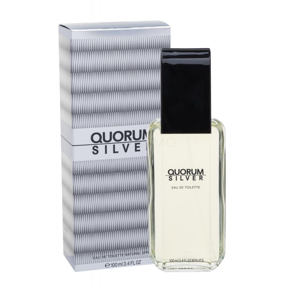 Antonio Puig Quorum Silver Apă de toaletă pentru bărbați 100 ml