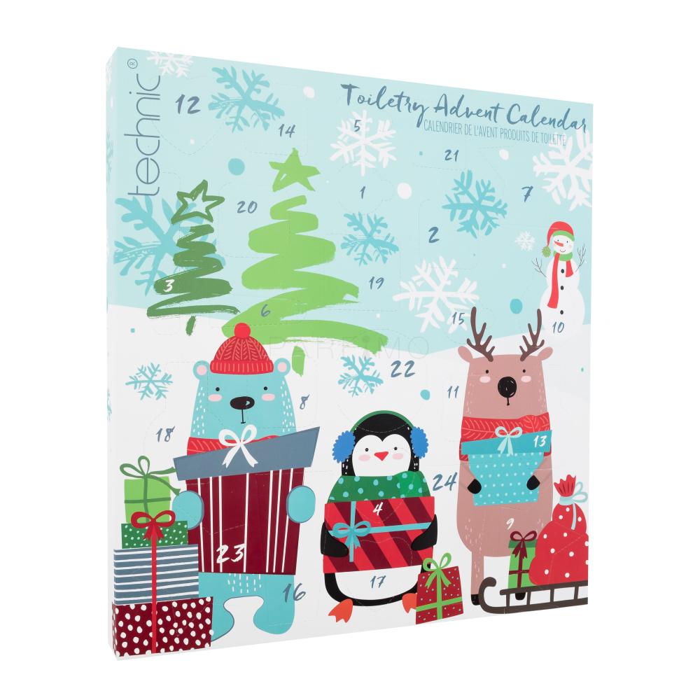 Technic Toiletry Advent Calendar Set cadou Gel de duș 30 ml + săpun