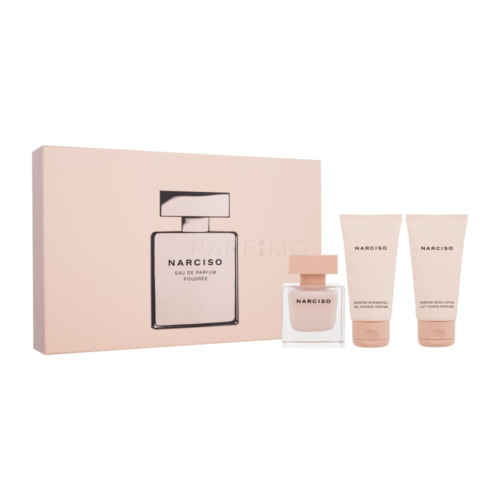 Narciso Rodriguez Narciso Poudrée Set cadou Apă de parfum 50 ml + cremă de corp 50 ml + gel de duș 50 ml