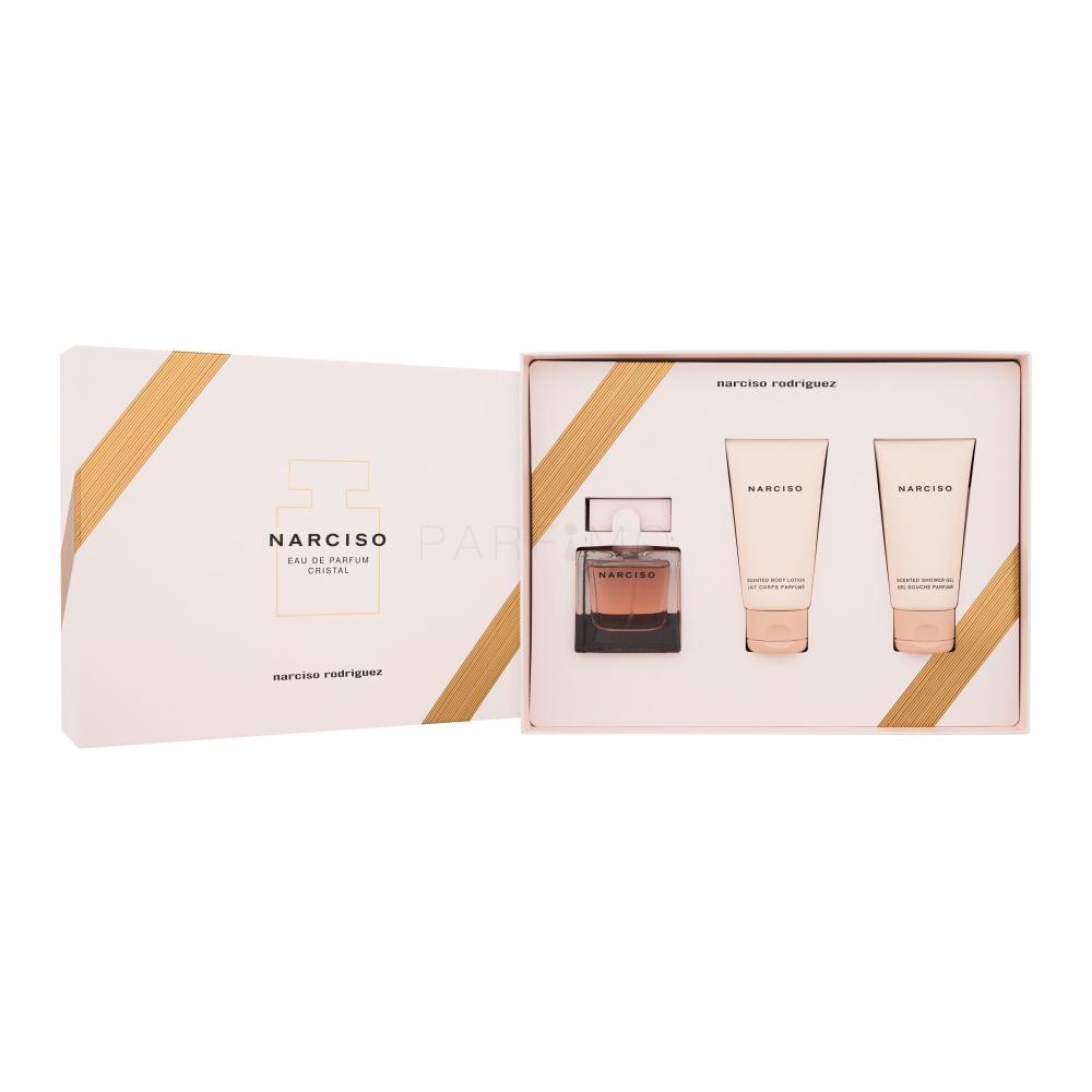 Narciso Rodriguez Narciso Cristal Set cadou Apă de parfum 50 ml + cremă de corp 50 ml + gel de duș 50 ml