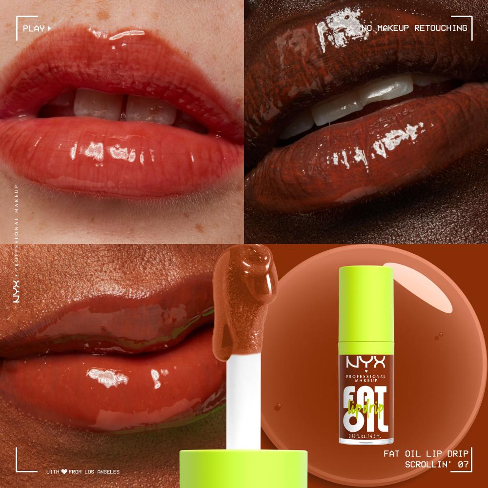 NYX Professional Makeup Fat Oil Lip Drip Ulei de buze pentru femei 4,8