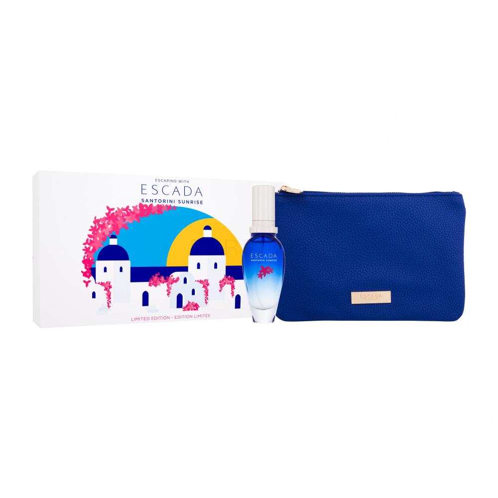 ESCADA Santorini Sunrise Set cadou Apă de toaletă 30 ml + geantă cosmetică