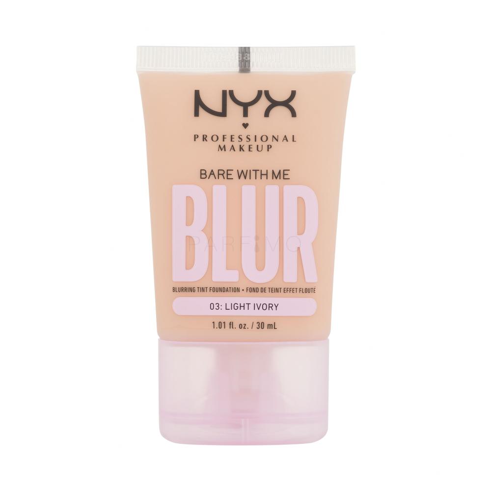 NYX Professional Makeup Bare With Me Blur Tint Foundation Fond de ten pentru femei 30 ml Nuanţă 03 Light Ivory