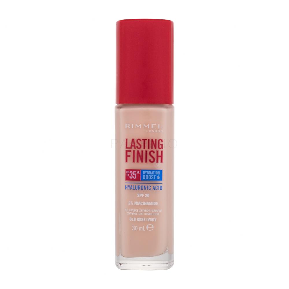 Rimmel London Lasting Finish 35H SPF20 Fond de ten pentru femei 30 ml Nuanţă 010 Rose Ivory