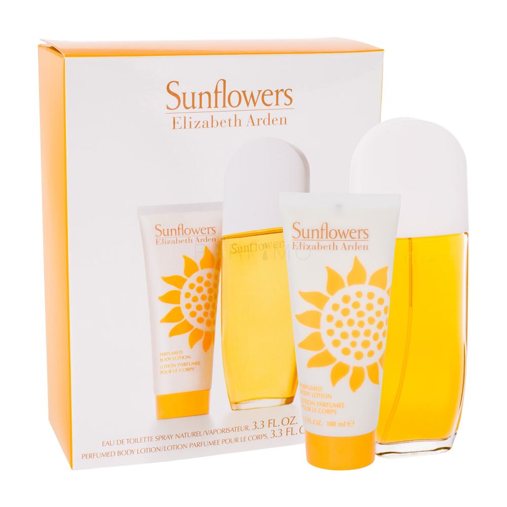 Elizabeth Arden Sunflowers Set cadou Apa de toaleta 100 ml + Loțiune corporală 100 ml Cutie cu defect