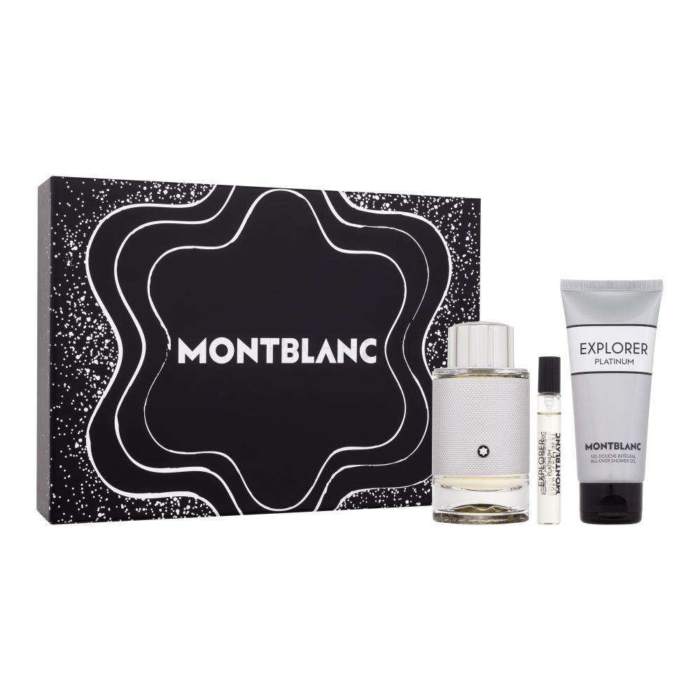 Montblanc Explorer Platinum Set cadou Apă de parfum 100 ml + gel de duș 100 ml + apă de parfum 7,5 ml