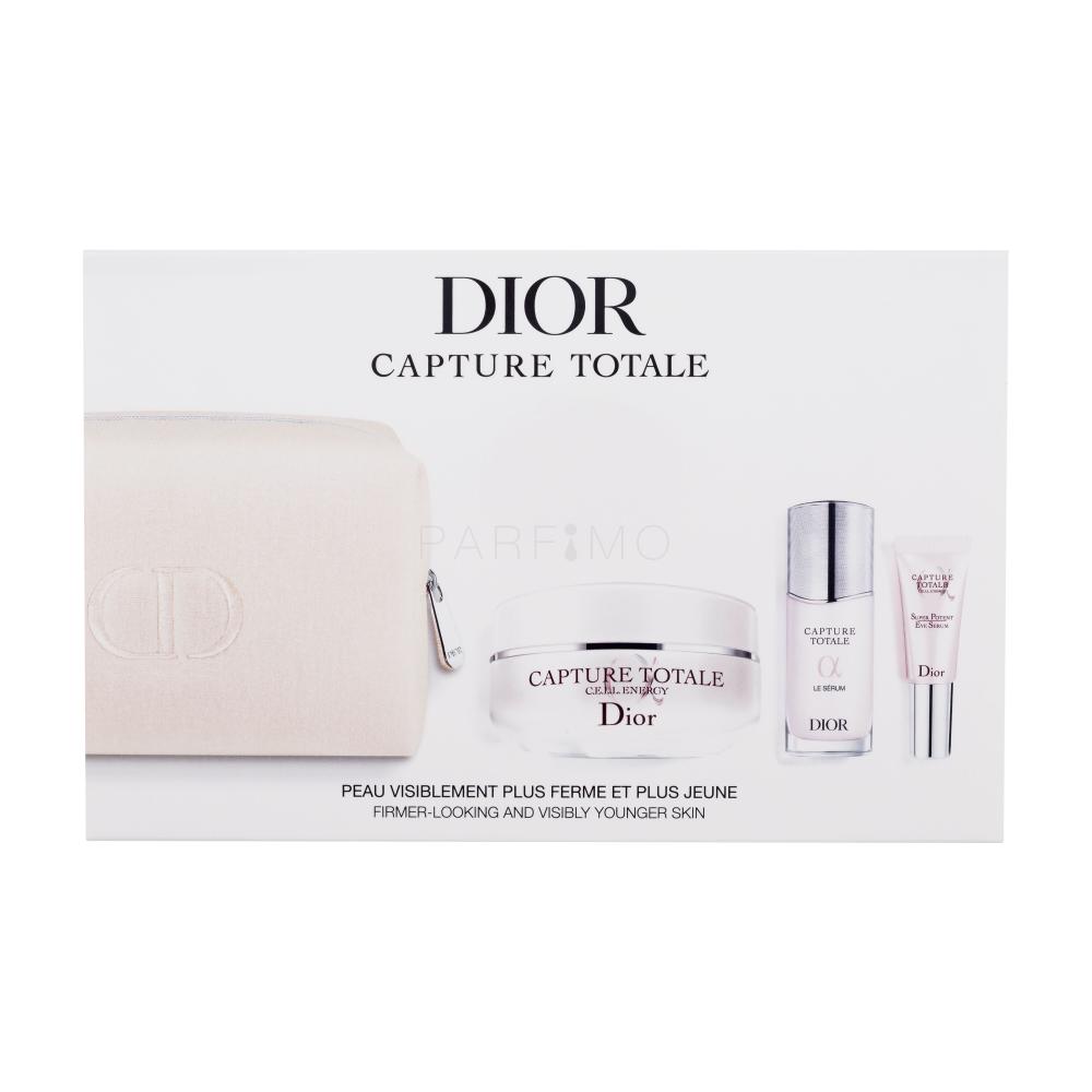 Dior Capture Totale C.E.L.L. Energy Set cadou Crema de zi Capture Totale C.E.L.L. Energy Firming & Wrinkle-Correcting Cream 50 ml + ser pentru ochi Capture Totale C.E.L.L. Energy Super Potent Eye Serum 5 ml + ser pentru fata Capture Totale Le Sérum 10 ml + geanta cosmetica