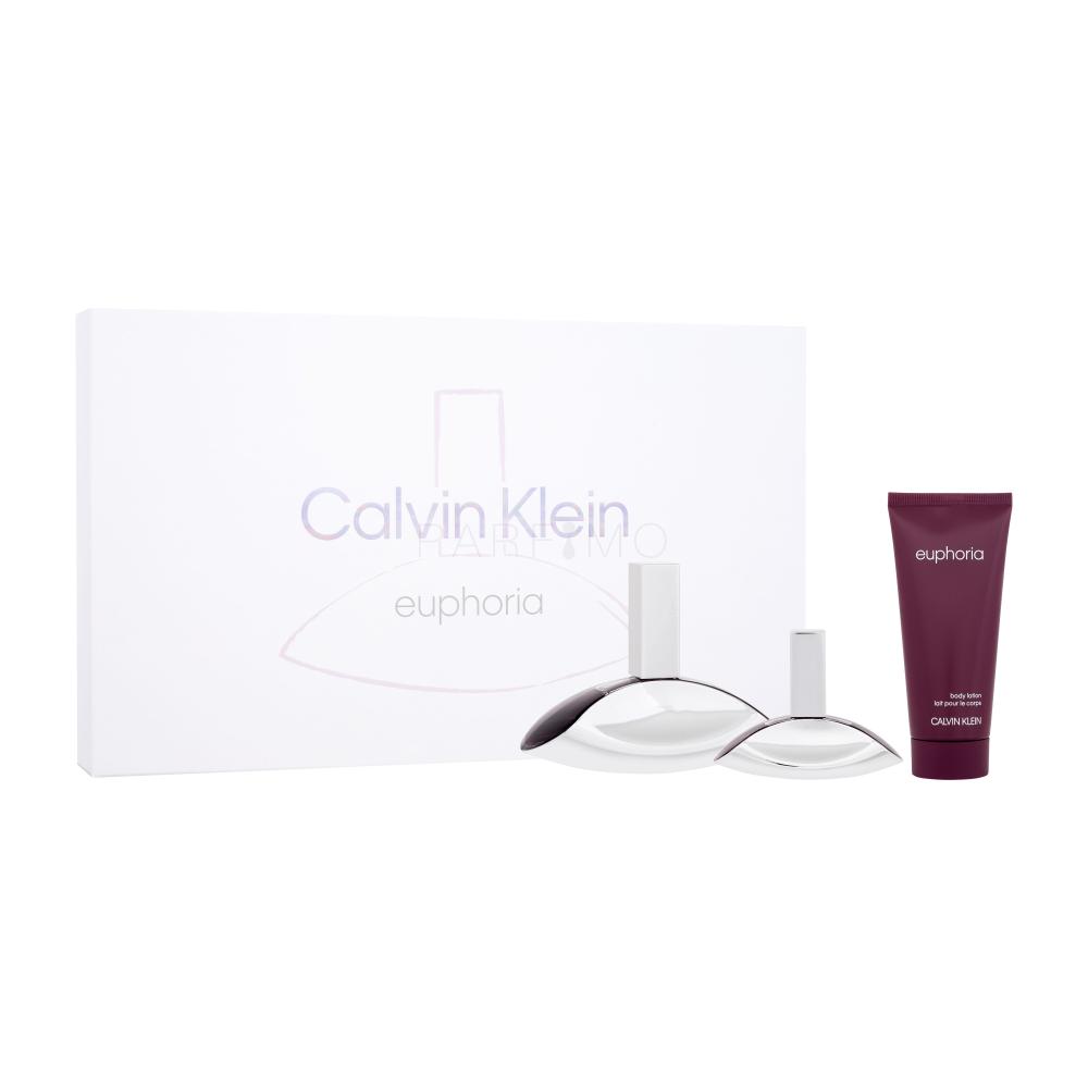 Calvin Klein Euphoria SET3 Set cadou Apă de parfum 100 ml + apă de parfum 30 ml + loțiune de corp 100 ml