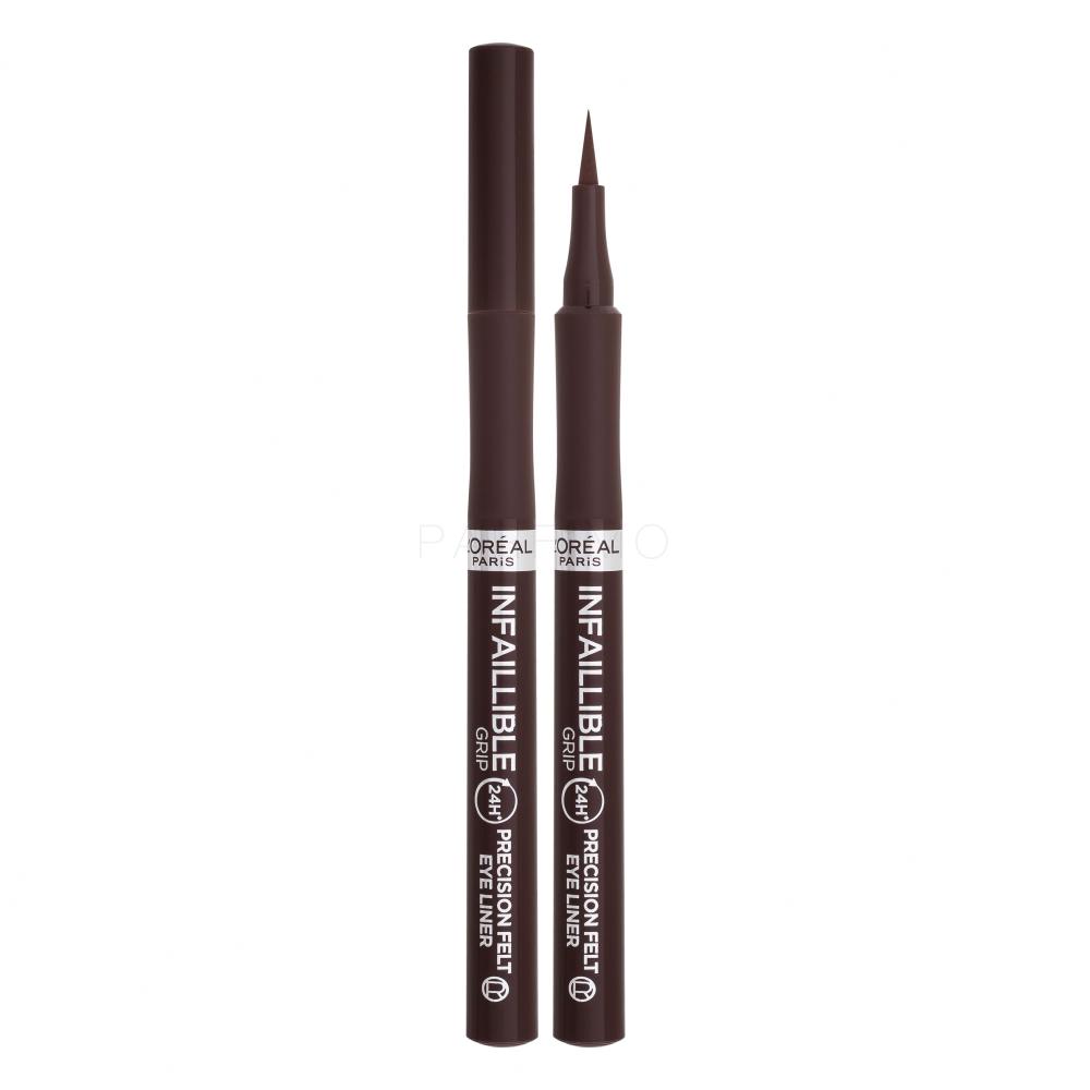 L'Oréal Paris Infaillible Grip 24H Precision Felt Eyeliner Tuș de ochi pentru femei 1 ml Nuanţă 02 Brown