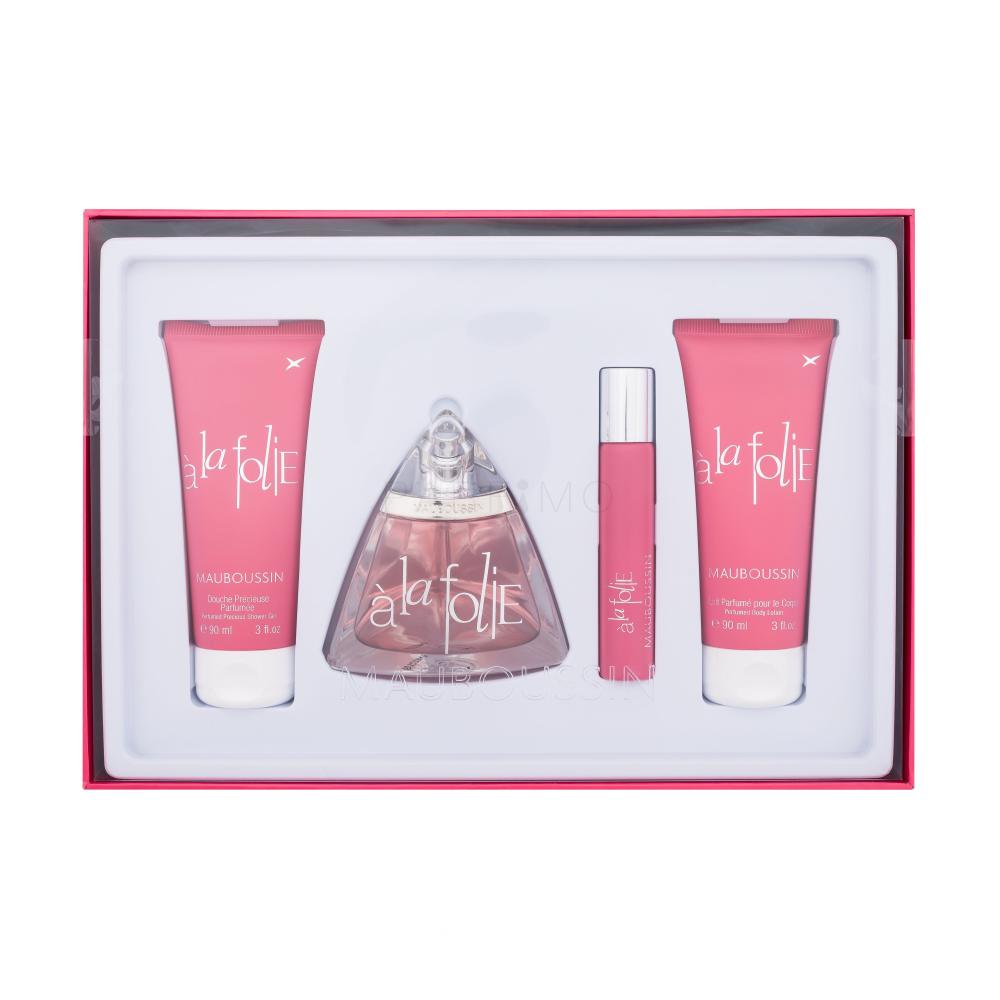 Mauboussin Mauboussin à la Folie Set cadou Apă de parfum 100 ml + gel de duș 90 ml + loțiune de corp 90 ml + apă de parfum 20 ml