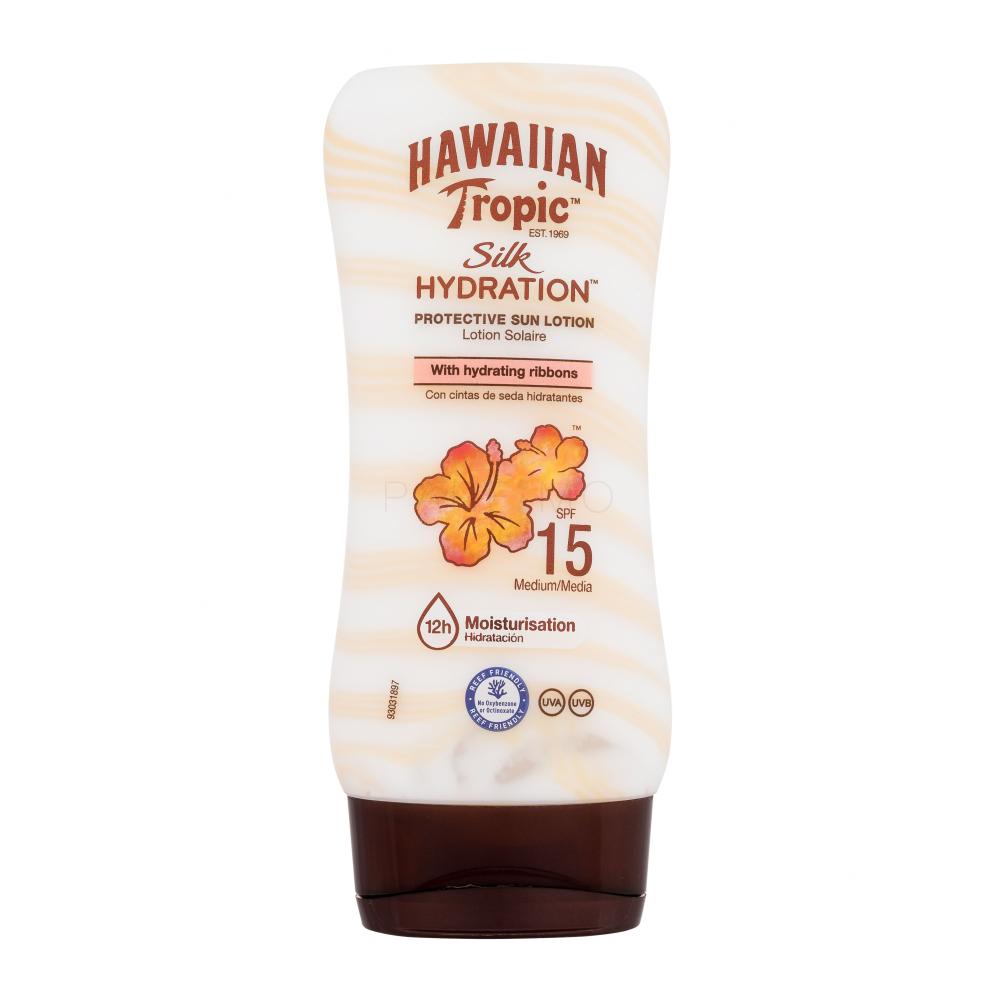 Hawaiian Tropic Silk Hydration Protective Sun Lotion SPF15 Pentru corp 180 ml
