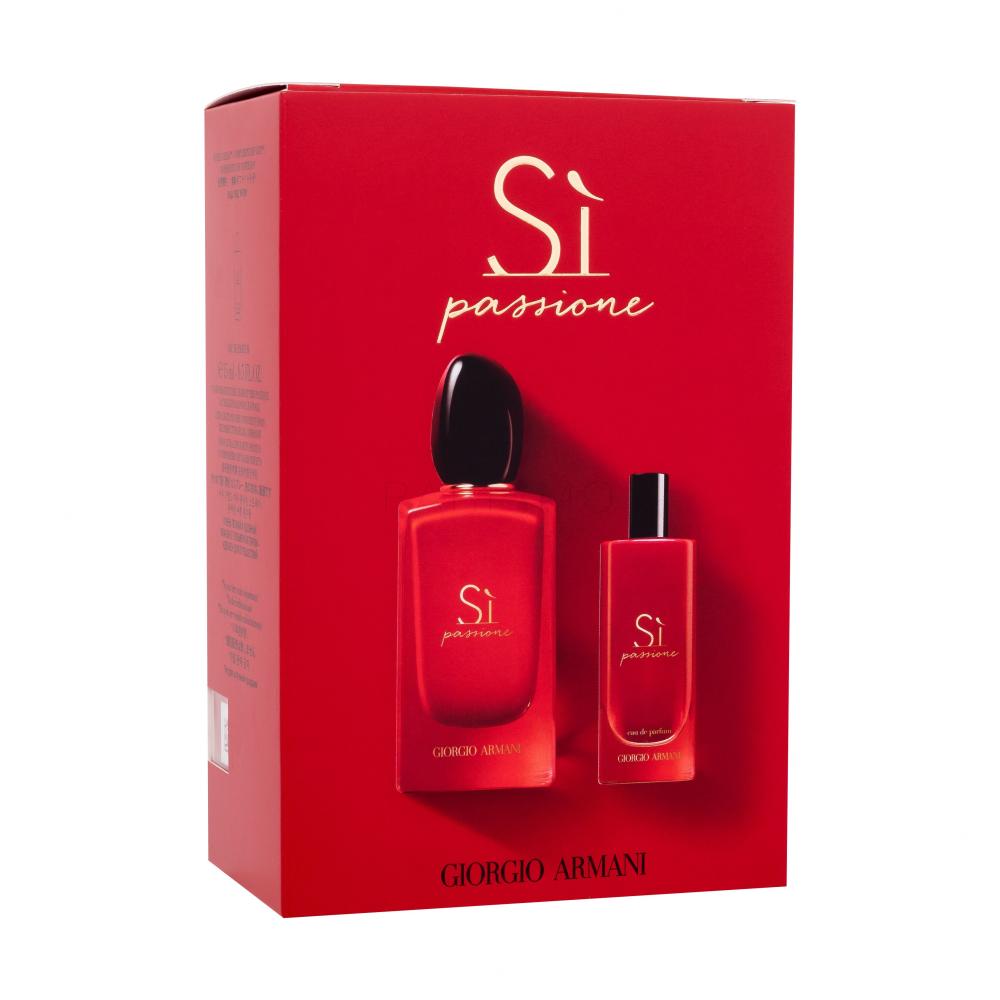 Giorgio Armani Sì Passione Set cadou Apă de parfum 100 ml + apă de parfum 15 ml