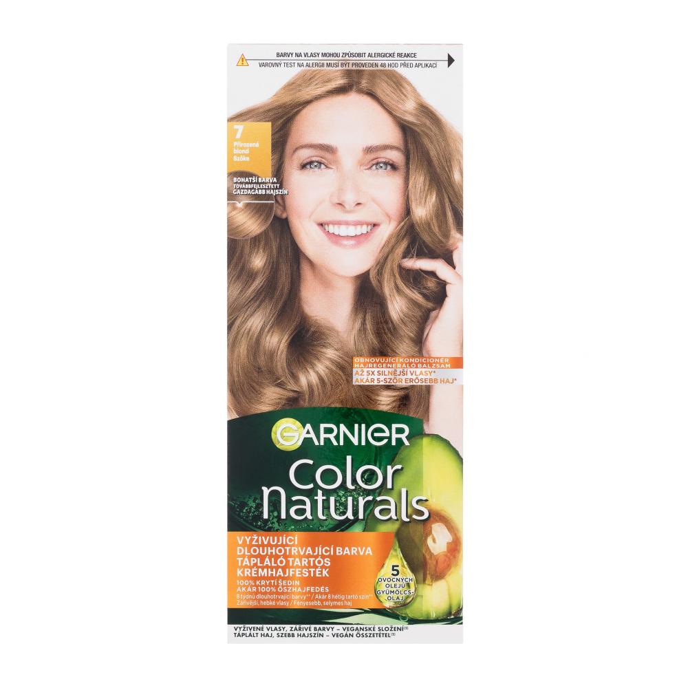 Garnier Color Naturals Vopsea de păr pentru femei 40 ml Nuanţă 7 Natural Blonde Cutie cu defect