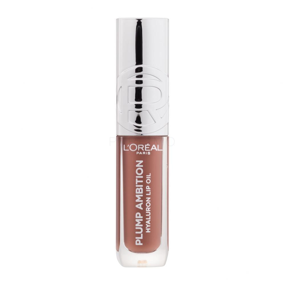 L'Oréal Paris Plump Ambition Hyaluron Lip Oil Ulei de buze pentru femei 5 ml Nuanţă 641 Latte Glace