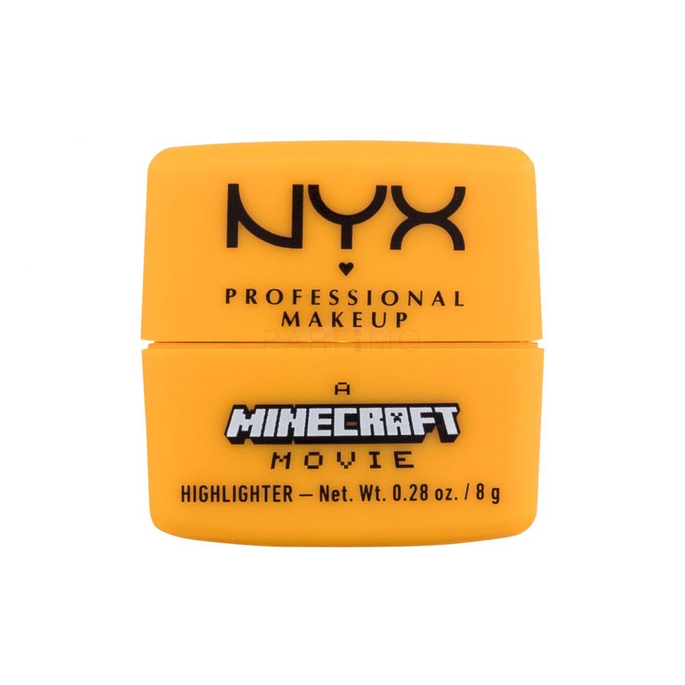 NYX Professional Makeup A Minecraft Movie Highlighter Iluminator pentru femei 8 g Nuanţă 03 Going Gold