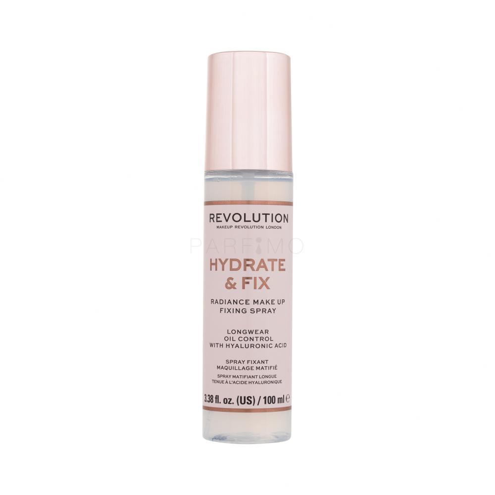 Makeup Revolution London Hydrate & Fix Radiance Make Up Fixing Spray Spray fixator pentru femei 100 ml