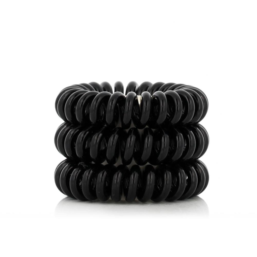 Invisibobble Power Performance Hair Spiral Elastice de păr pentru femei 3 buc Nuanţă True Black