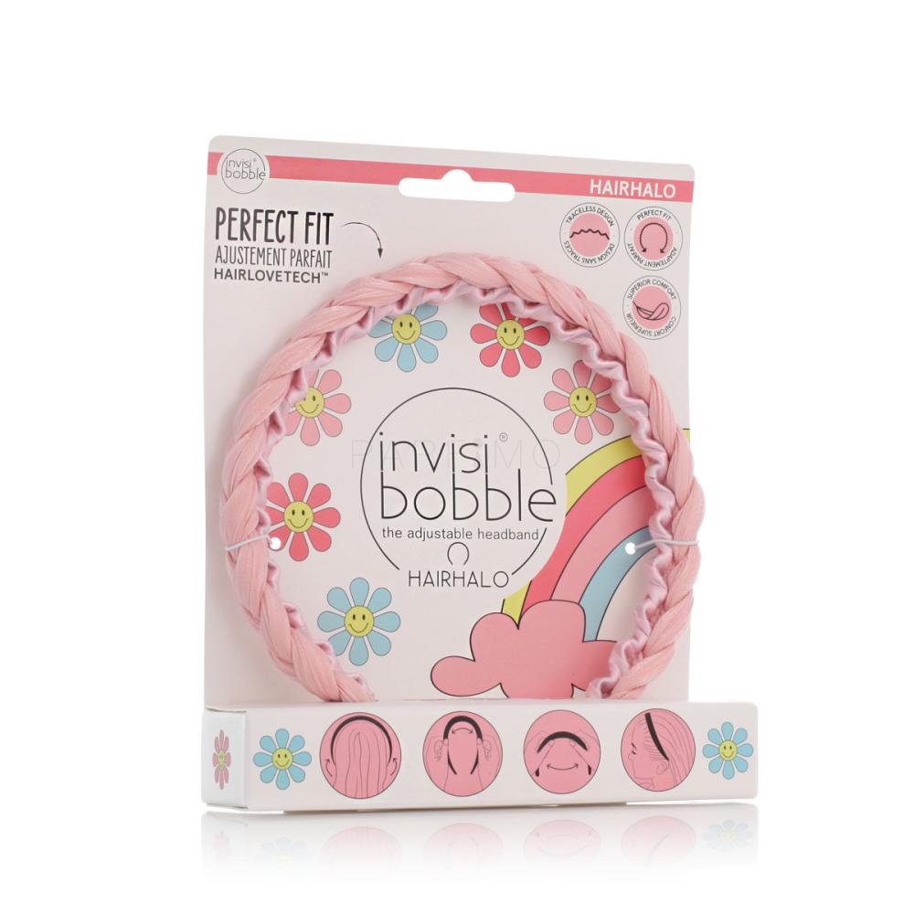 Invisibobble Retro Dreamin' Hairhalo Elastice de păr pentru femei 1 buc Nuanţă Eat, Pink, and be Merry