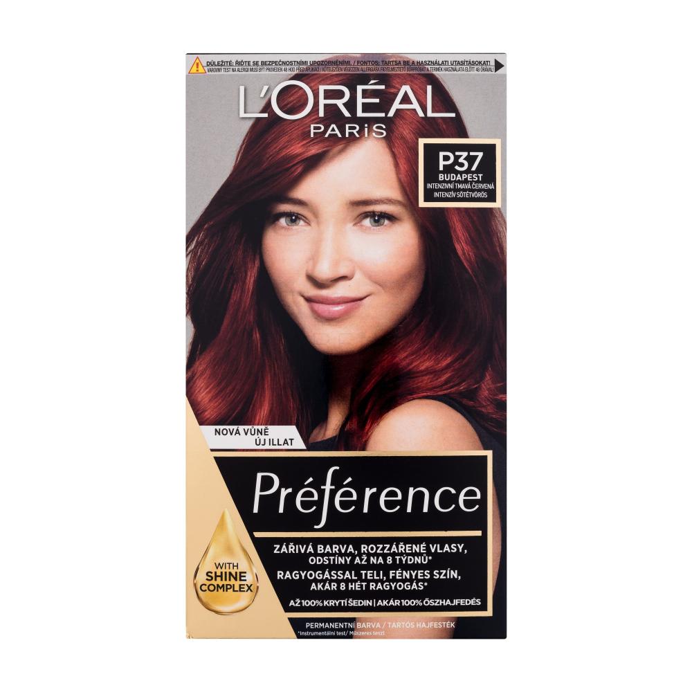 L'Oréal Paris Préférence Vopsea de păr pentru femei 60 ml Nuanţă 3.66/P37