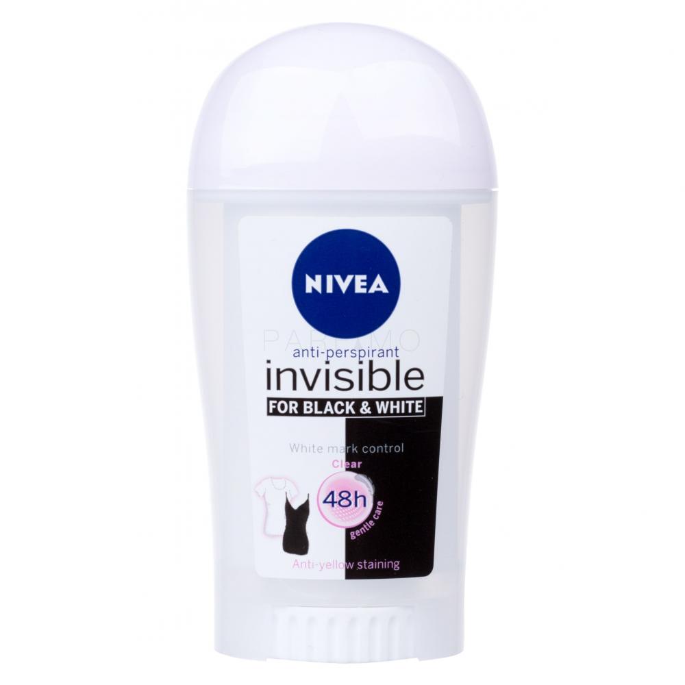 Nivea Black & White Invisible Clear 48h Antiperspirant pentru femei 40 ml